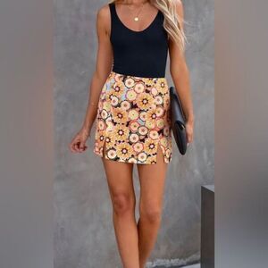 Women's floral skirt, New